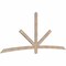 Ekena Millwork Alberta Smooth Timber Gable Bracket, Douglas Fir, 108"W x 45"H x 1 1/2"D x 3 1/2"F, 10/12 Pitch GBW108X45X0204ALB00SDF - alternate 5